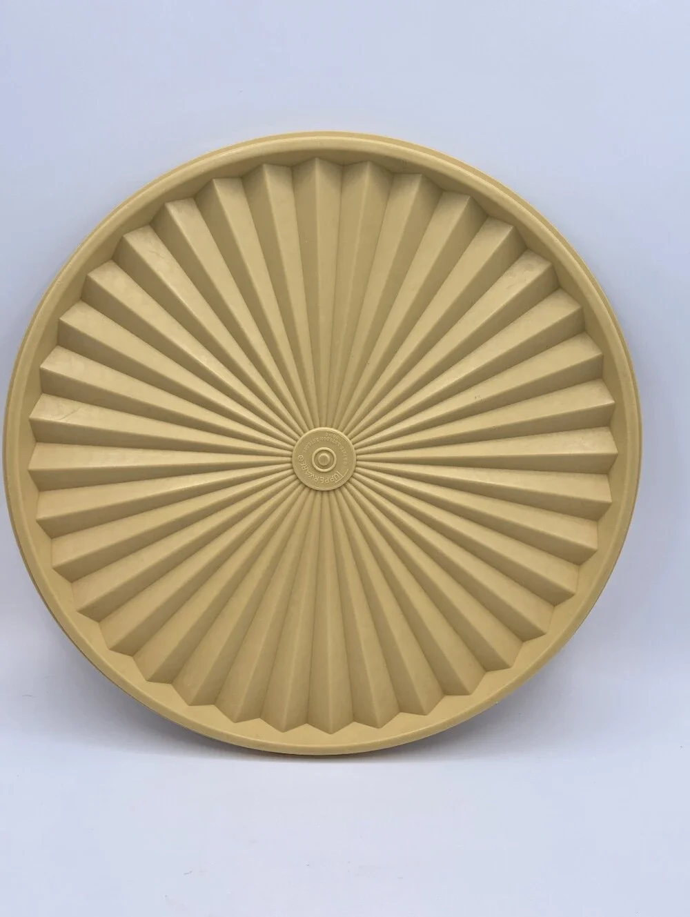 Vintage Tupperware Servalier Harvest Gold Large Salad Serving Bowl